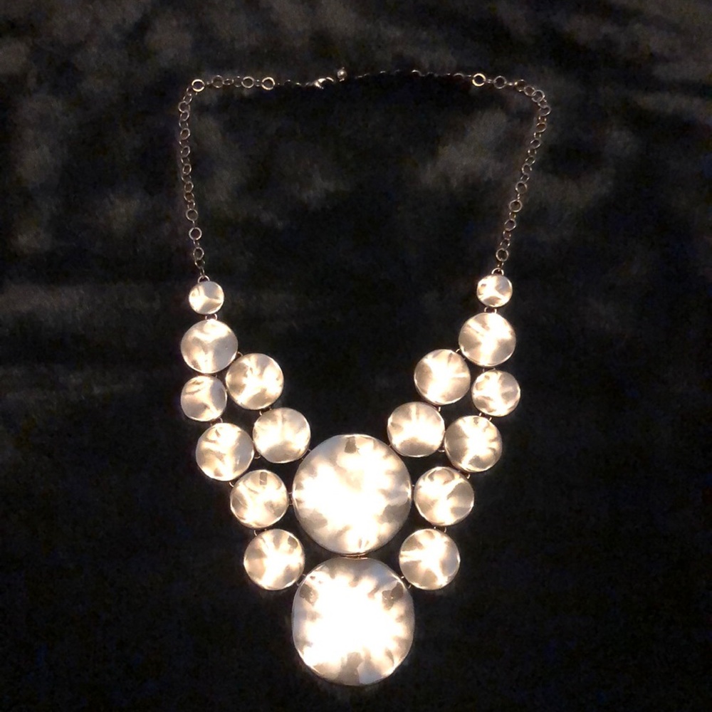 Gold statement necklace